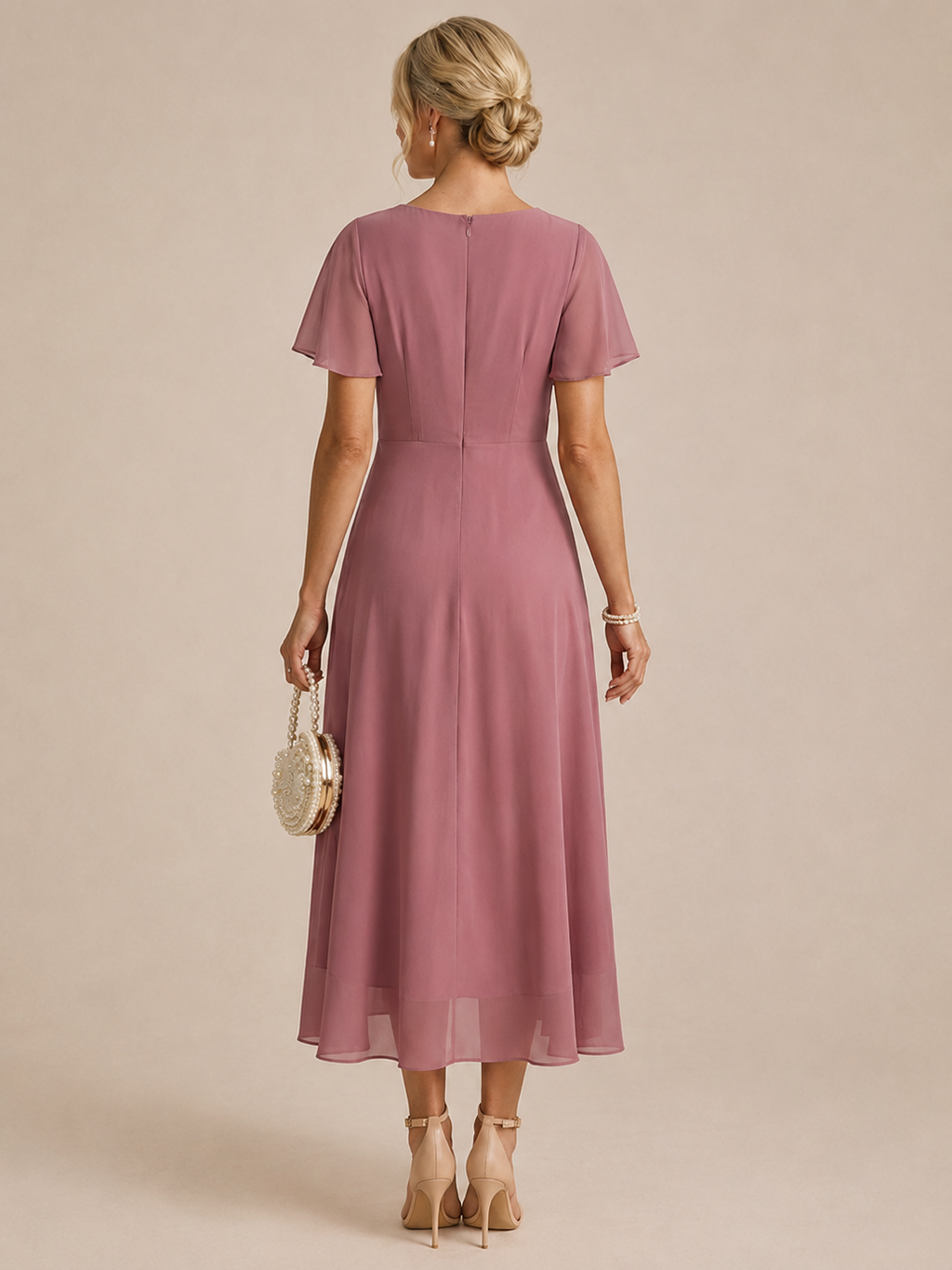 Sunset Caramel Gown