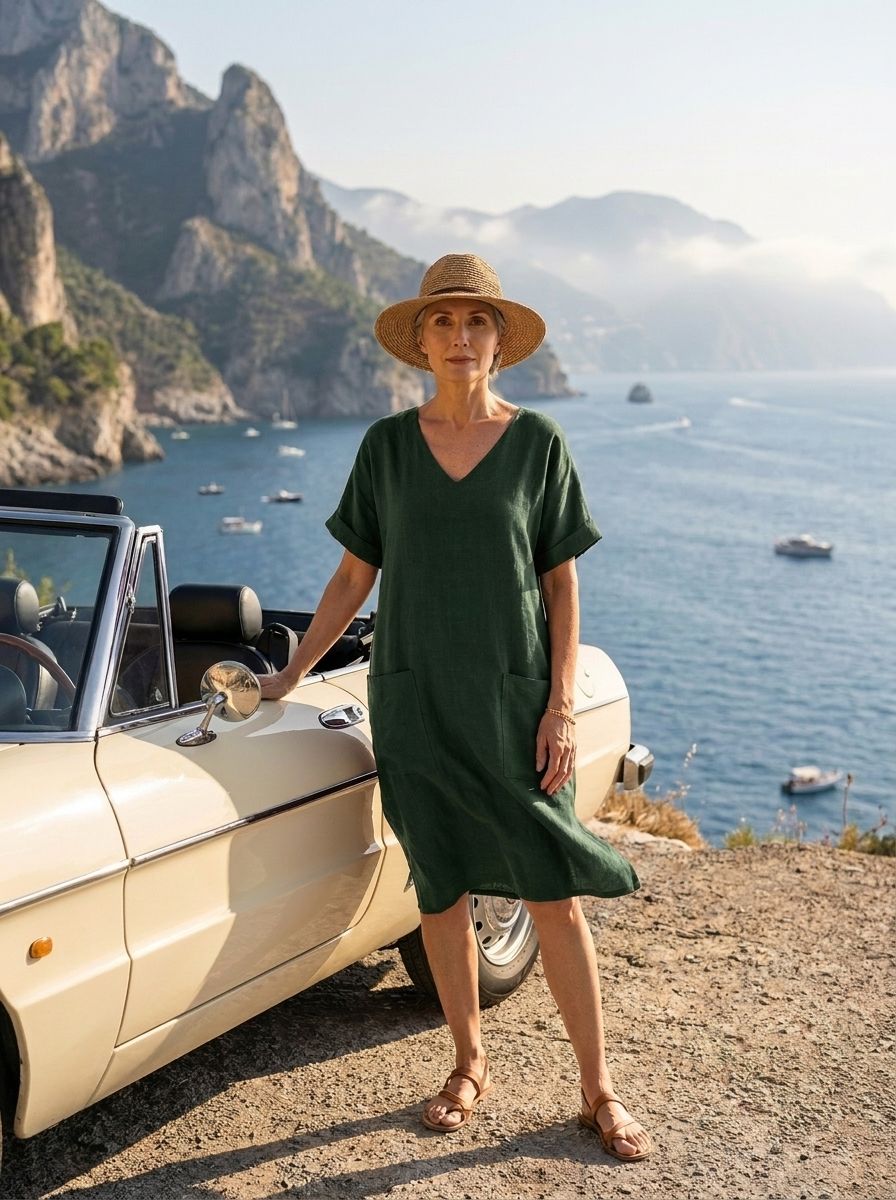 Olive Riviera Dress