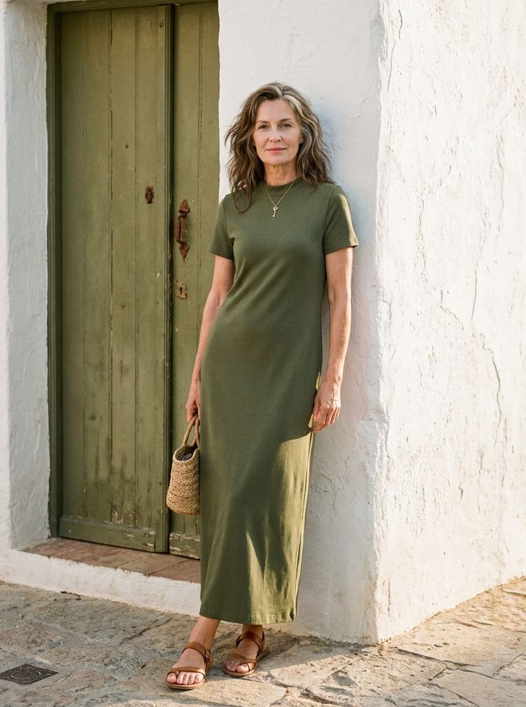 Tuscan Olive Dress
