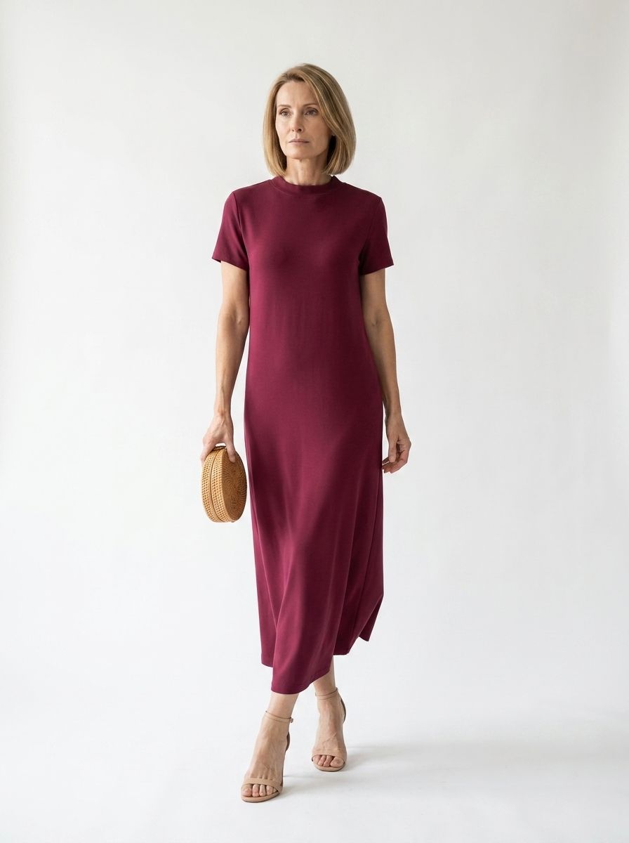 Bordeaux Nights Dress